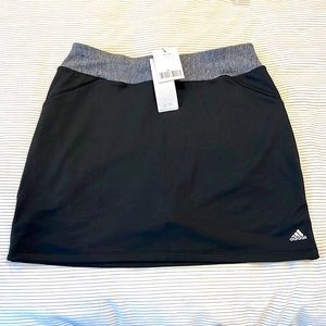 NWT Adidas S Golf Skirt Black & Grey